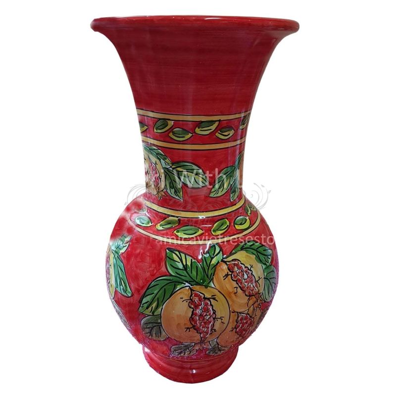 Flower vase Flower holder. Hand-painted Vietri...