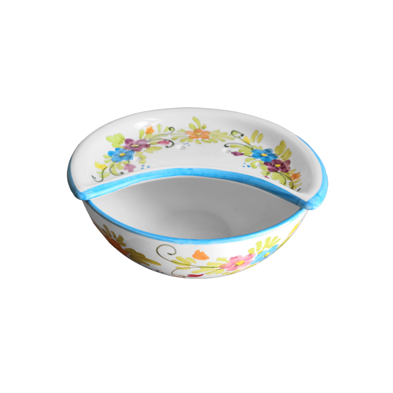 Mozzarella Cheese Pot spring line - handpainted...