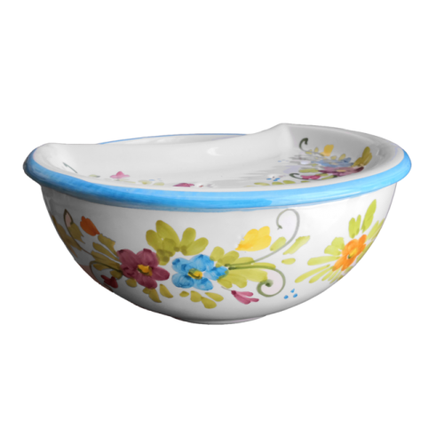 Mozzarella Cheese Pot spring line - handpainted Vietri... 2