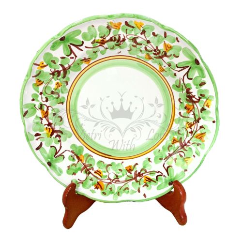 Teller. Linie Frühlingsblumen. Big Mama. Vietri-Keramik. Handbemalt. Speise-, Suppen-, Dessert- oder Platzteller.