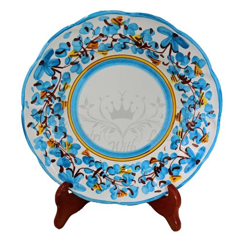 Dishes, Plates Flowers line, handpainted in Vietri ceramic