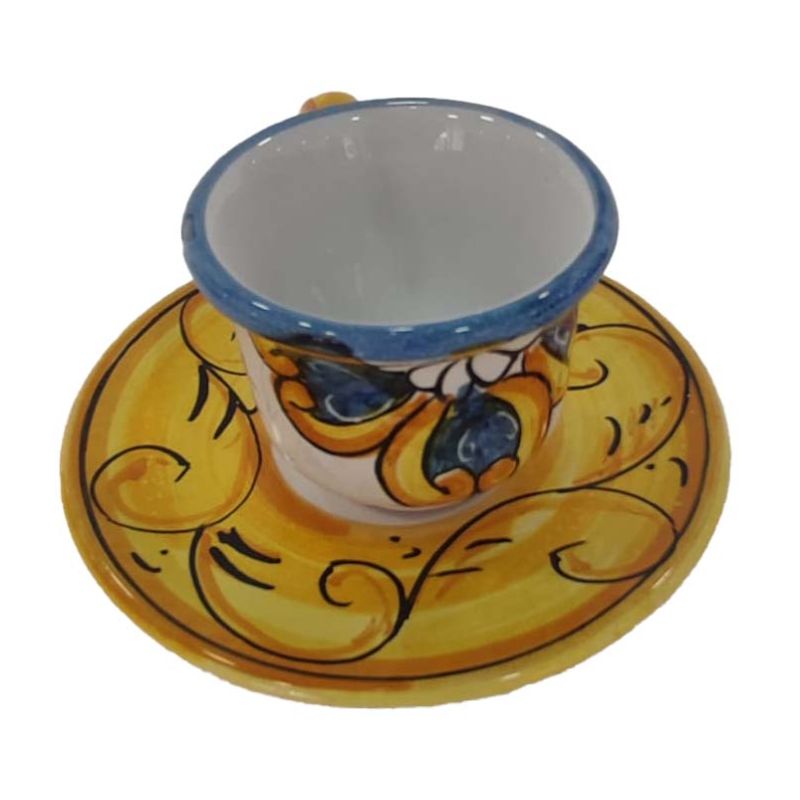 Tray with 6 cups, saucers, and sugar bowl....