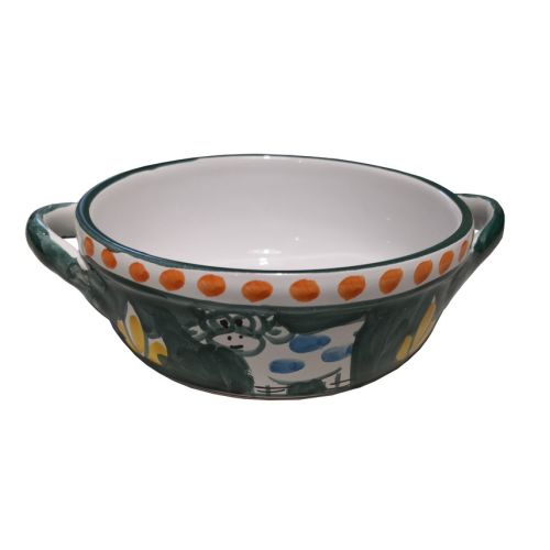 Oven pan Animal line. handpainted Vietri ceramic