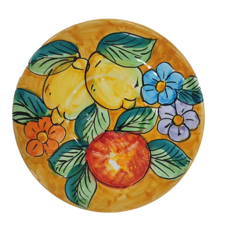 Coaster and/or Bottle Mat. “Lemons and Flowers”...