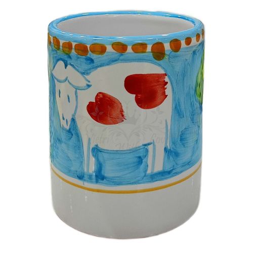 Glass. Animals Line. Vietri Ceramic. Hand-Painted.