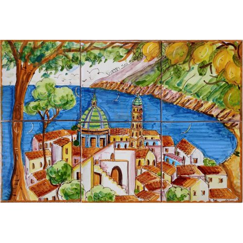 Panel de Pared. Paisajes. Cerámica de Vietri Pintada a Mano. 2