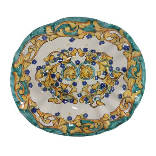 Bowl centerpiece serving dish, Flowers and Baroque Line.... 2