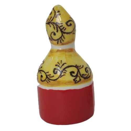 Bomboniera San Gennaro vari decori. Ceramica di Vietri dipinta a mano.
