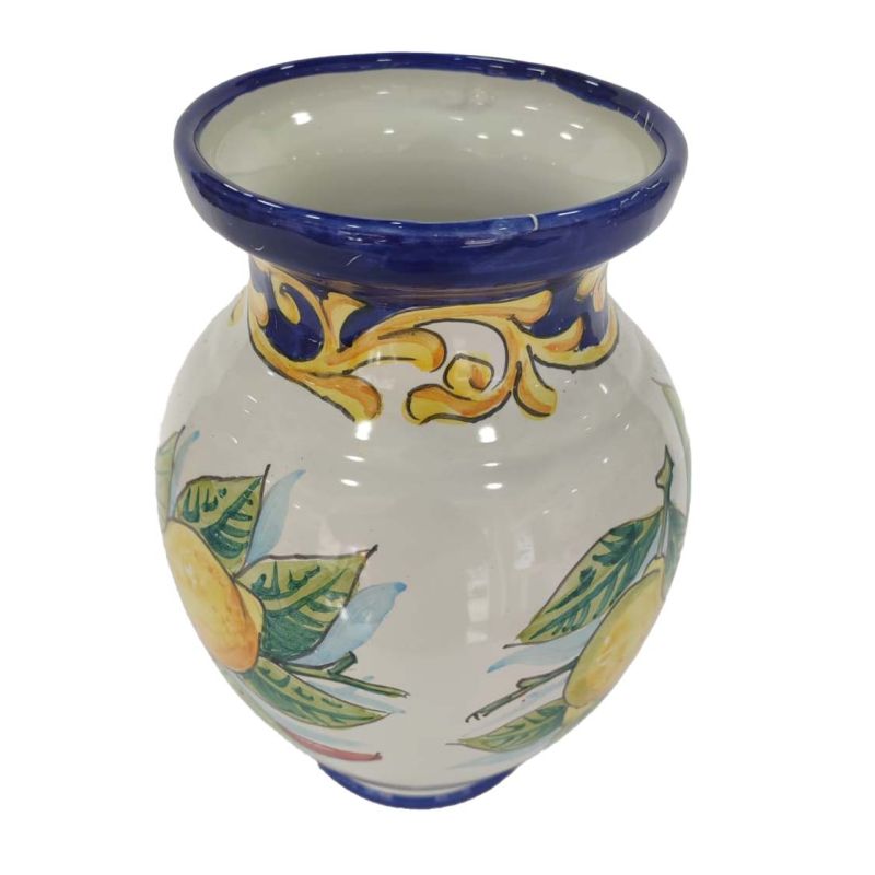 Flower vase Flower holder. Hand-painted Vietri...