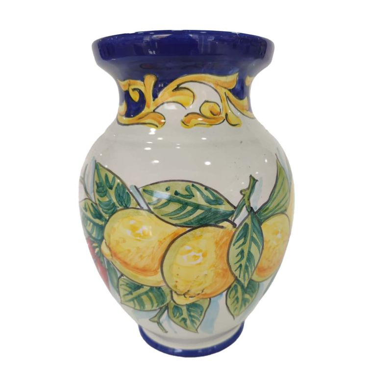 Flower vase Flower holder. Hand-painted Vietri...