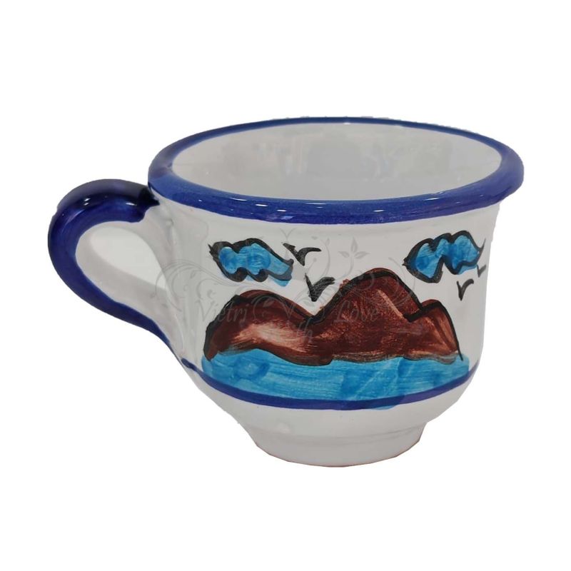 Taza con platito. Línea Nápoles. Cerámica de...