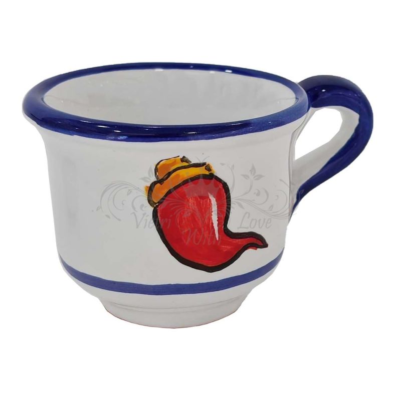 Coffee cup with saucer. Naples Line. Vietri...
