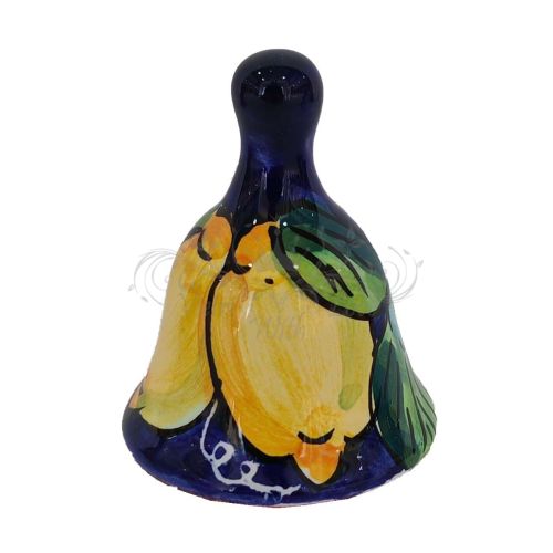 Bell Good Luck Favor Lemons Line. Gift Idea Vietri Ceramic Hand Painted