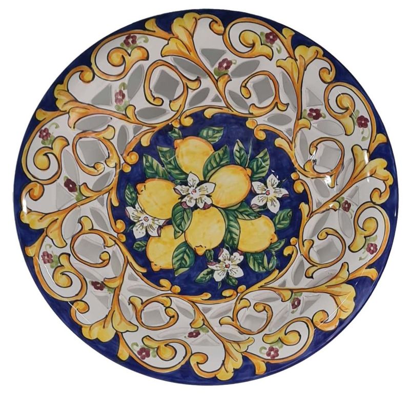 Pierced wall plate. Baroque and Lemons line....
