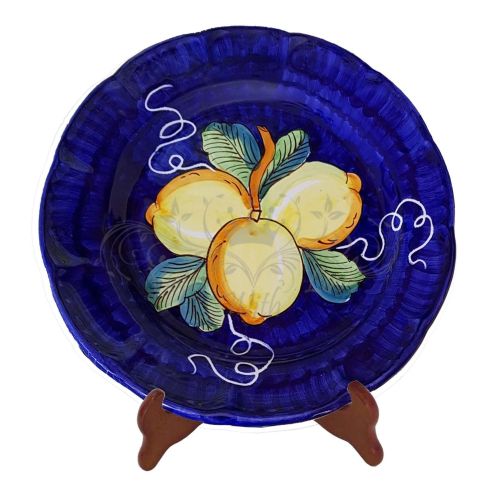 Lemon line plate. Hand-painted Vietri ceramic. Available... 2