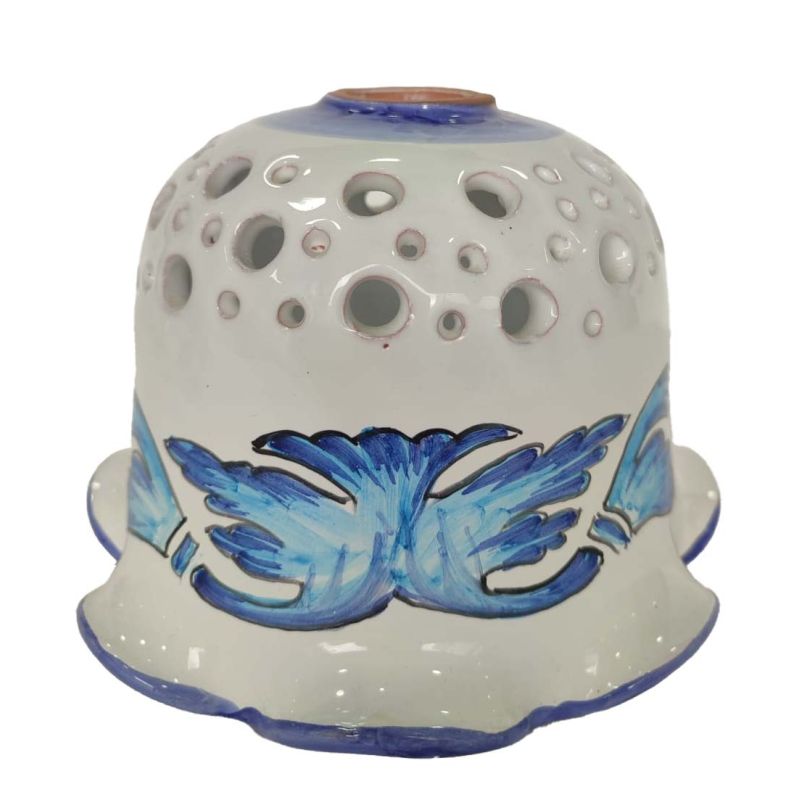 Sconce lamp bell shaped. Hand-painted Vietri...