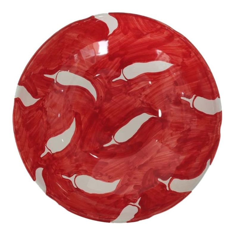 Smooth bowl, soup or salad plate. Fortune line....