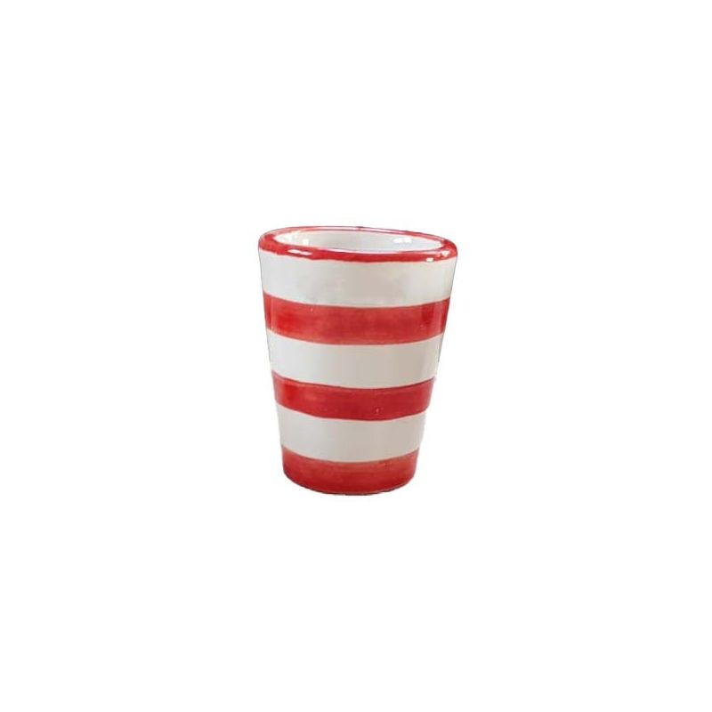 Vaso. Vasito. Limoncello. Línea Rayas. Cerámica...