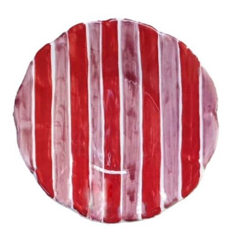 Plate. Stripes Line. Two Colors. Hand-painted Vietri ceramic. Available as dinner, soup, fruit/dessert plate or charger.