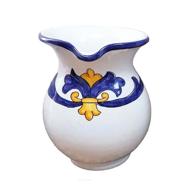 Bulbous Pitcher. Baroque Line. Vietri ceramics....