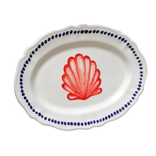 Oval plate Sea Line. Serving Dishes handpainted Vietri...