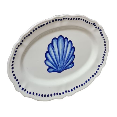 Oval plate Sea Line. Serving Dishes handpainted Vietri... 2