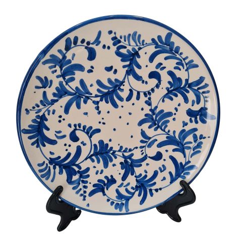 Restaurant Line - handpainted Vietri ceramic. Available soups, dinner, fruit/dessert, placemats, serving dishes.