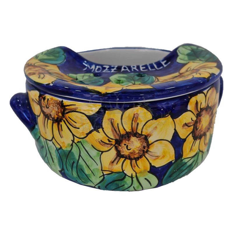 Mozzarella Cheese Pot flower line - handpainted...