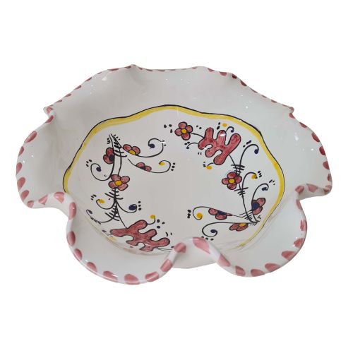 Bowl wave border big mama. handpainted Vietri ceramic