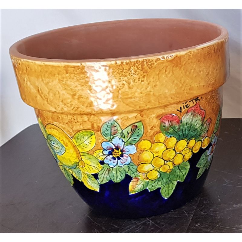 Conical pot for plants orange frutta....