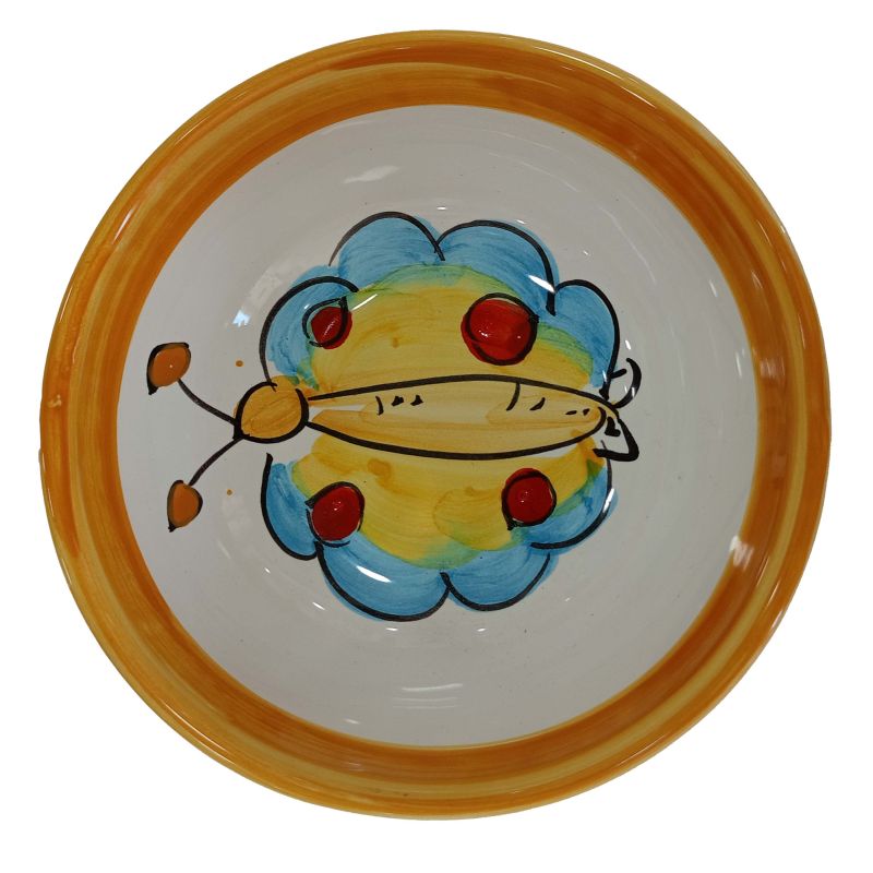 Smooth bowl, soup or salad plate. Butterfly...