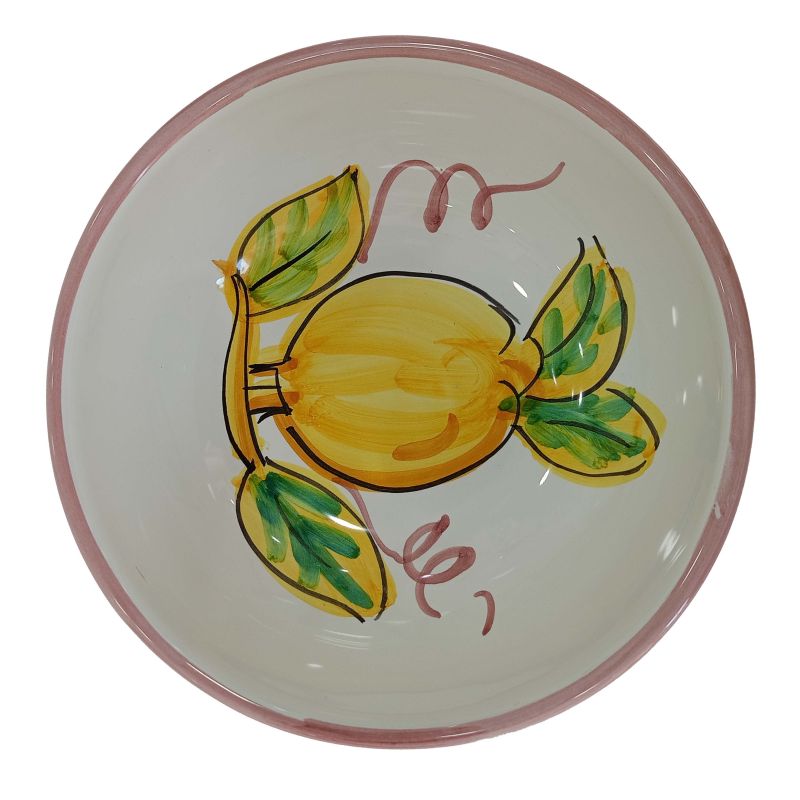 Smooth bowl, soup or salad plate. Lemons line....