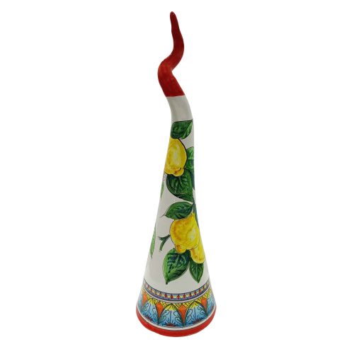 Corno portafortuna -bomboniera Dipinto a mano. Ceramica...