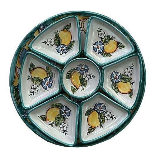 Antipastiera. Cena Fredda 8 pezzi linea Limoni. Ceramica...