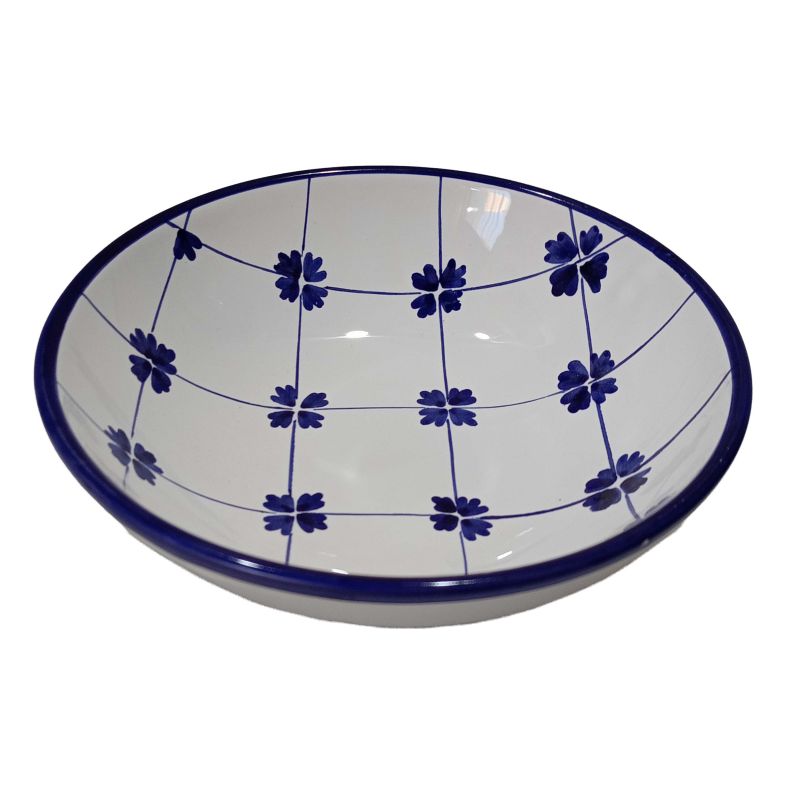 Smooth bowl, soup or salad plate. Geometric...