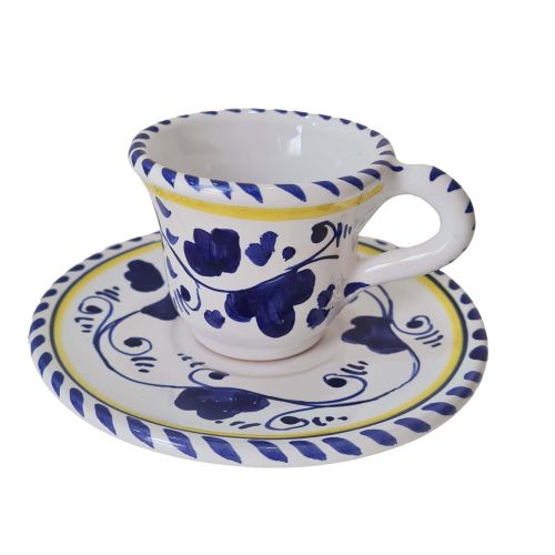 Coffee cup with saucer. Big Mama Line. Vietri ceramic.... 2