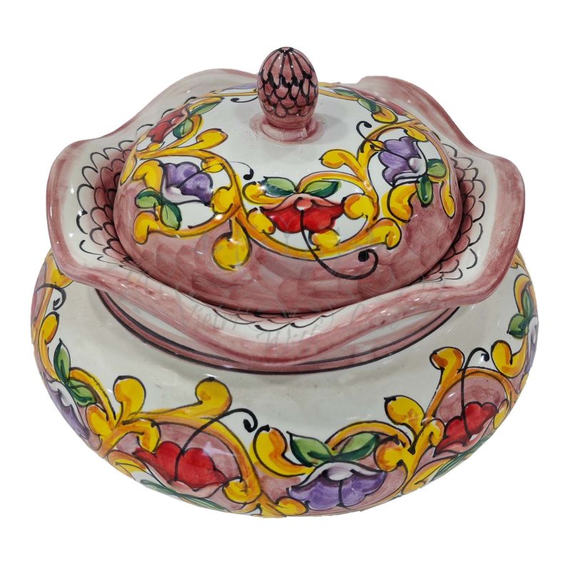 Biscuit Jar. Baroque and Flowers Collection....