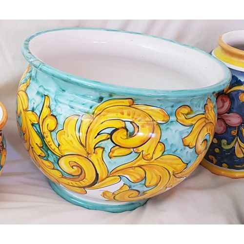 Cachepot Portapianta. Linea Barocco. Ceramica di Vietri.... 2