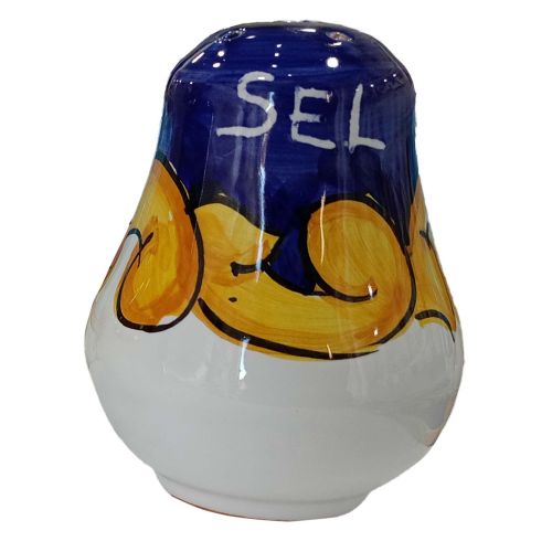 Salt and Black Pepper set Baroque Line. Handpainted... 2