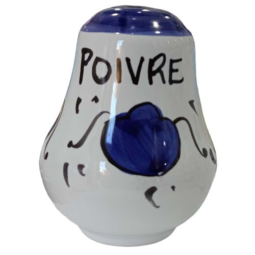 Salt and Black Pepper set Big Mama. Handpainted Vietri ceramic