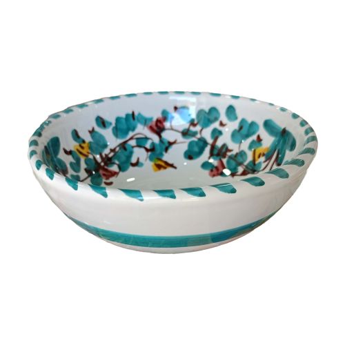 Smooth cup, soup plate, bowl, salad bowl. Big Mama line. Hand-painted Vietri ceramics.