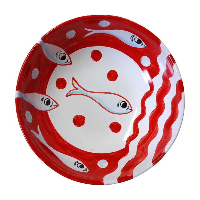 Plate. Sardines Collection. Vietri ceramic....