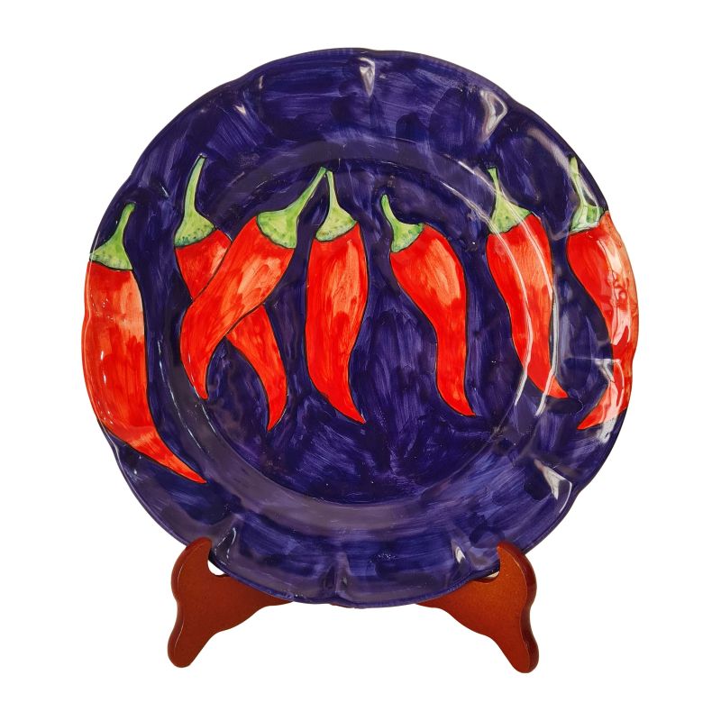 Plate. Vegetable Garden Line. Chili Pepper....