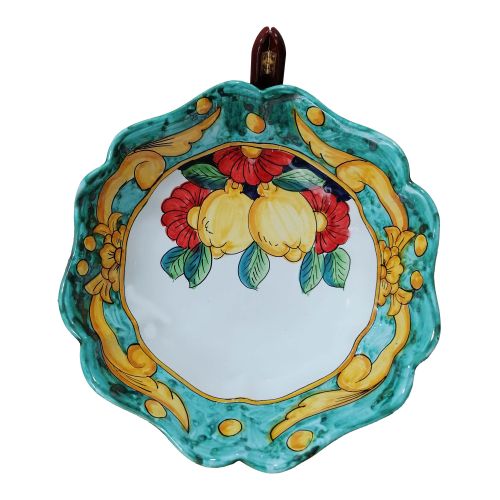 Piatto. Linea Barocco e Limoni. Ceramica di vietri...
