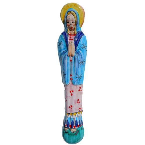 Virgin Mary Madonna small statue souvenir. handpainted...