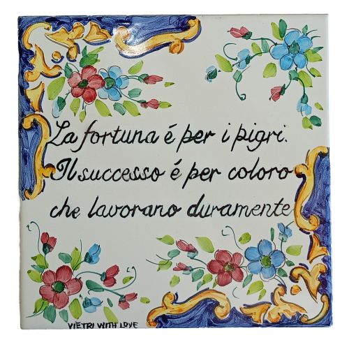 Placa cuadrada personalizable. Refranes y aforismos....