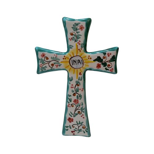 Souvenir de la Sainte Croix Ligne fleurs. Céramique...