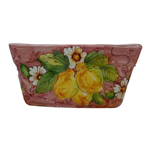 Rectangular Planter. Lemons and Flowers Line. Vietri...