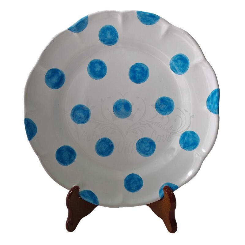 Plate. Polka Dot Line. Vietri Ceramics....