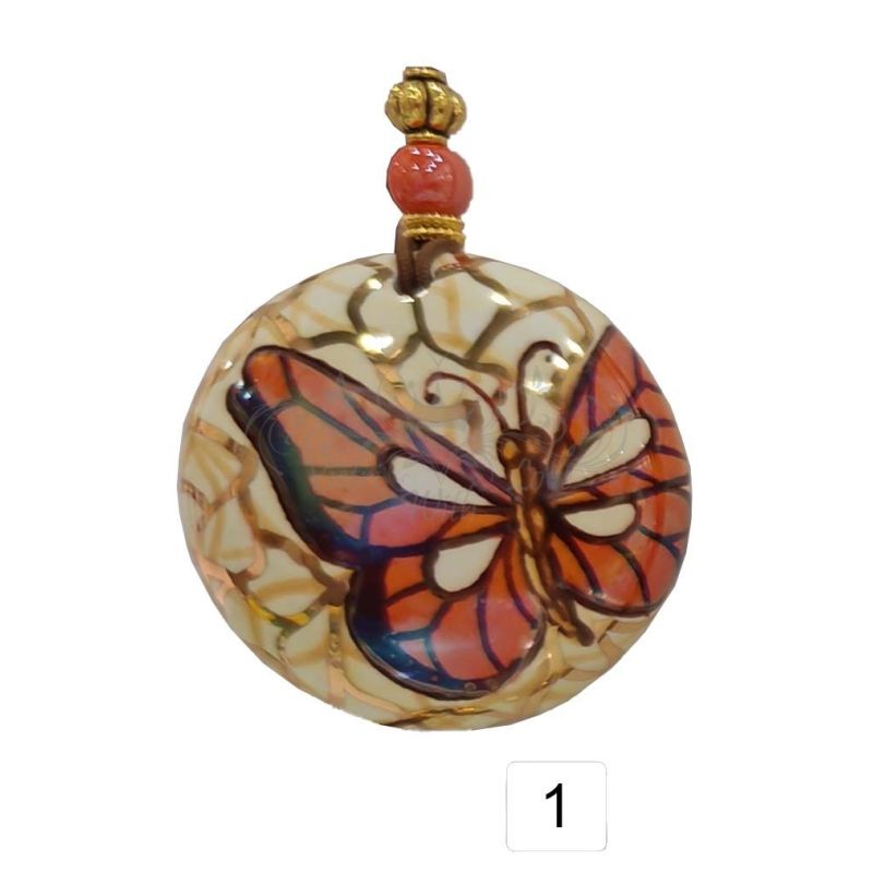 Hand-painted ceramic pendant – Unique...